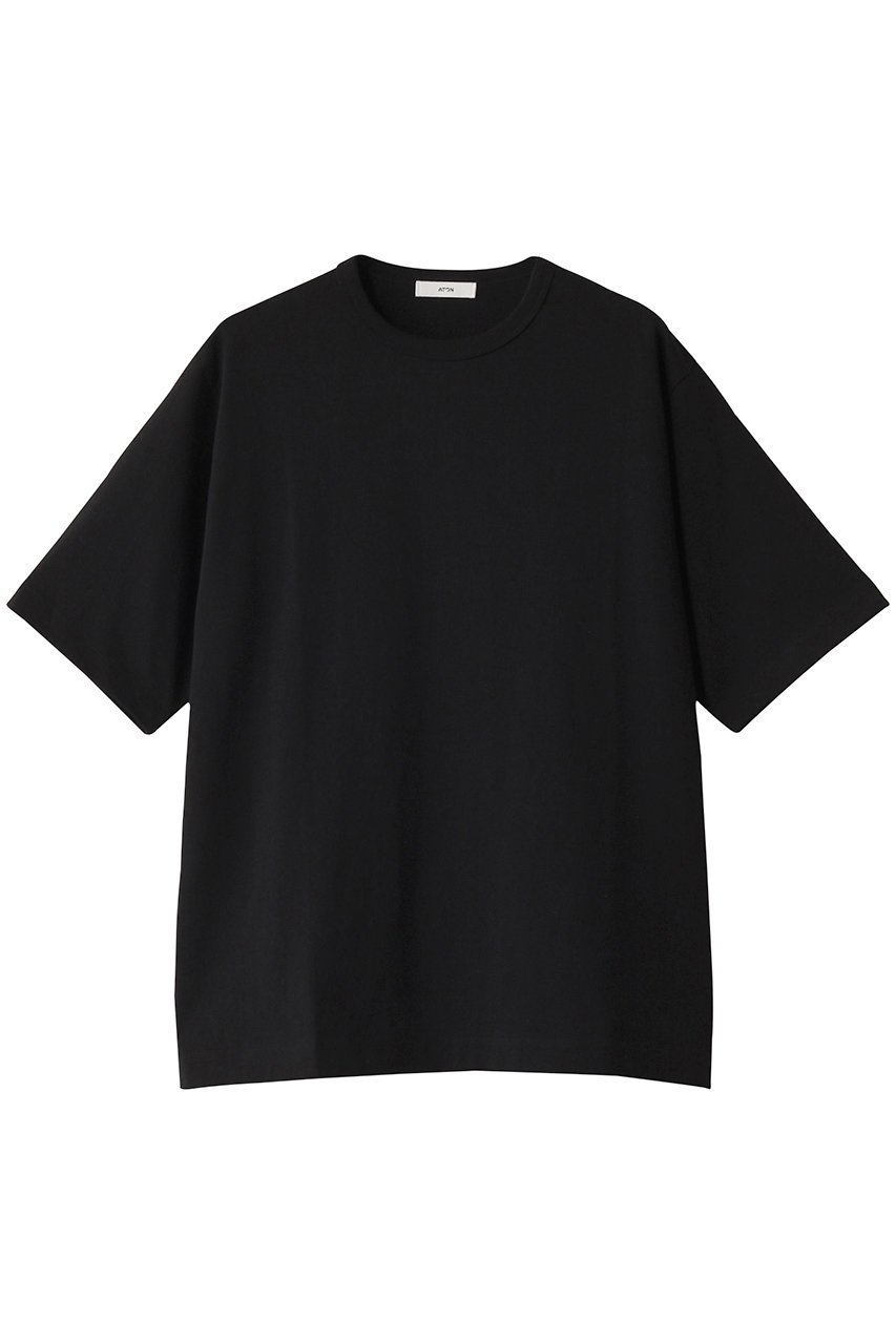 【エイトン/ATON / MEN】の【MEN】DRY COTTON JERSEY スタンダードTシャツ インテリア・キッズ・メンズ・レディースファッション・服の通販 founy(ファニー) 　ファッション　Fashion　メンズファッション　Fashion for Men　トップス・カットソー　Cut & Sew Tops　メンズシャツ　Shirts　インナー　Innerwear　ショート　Short, Short Length　ジャケット　Jacket, Outerwear　スタンダード　Standard, Basic　スリーブ　Sleeve, Long Sleeve / Short Sleeve　セーター　Sweater, Knitwear　リラックス　Relax, Relaxed Fit　半袖　Short Sleeve, Half Sleeve　吸水　Absorbent, Quick-Dry　夏　Summer　ブラック|ID: prp329100004353766 ipo3291000000032797003