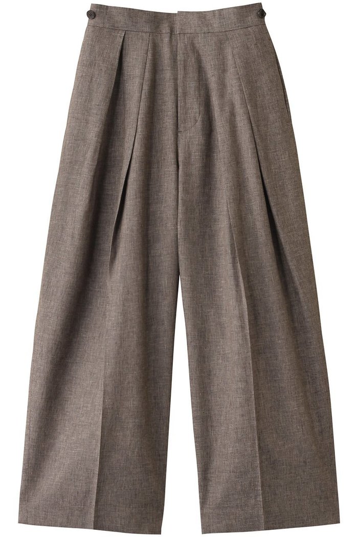 【サクラ/SACRA】のリネンコットンシャンブレータックパンツ インテリア・キッズ・メンズ・レディースファッション・服の通販 founy(ファニー) https://founy.com/ ファッション Fashion レディースファッション WOMEN パンツ Pants おすすめ Recommend セットアップ Set Up ネップ Nep Yarn フォルム Form フロント Front リネン Linen ワイド Wide |ID: prp329100004354848 ipo3291000000030415989