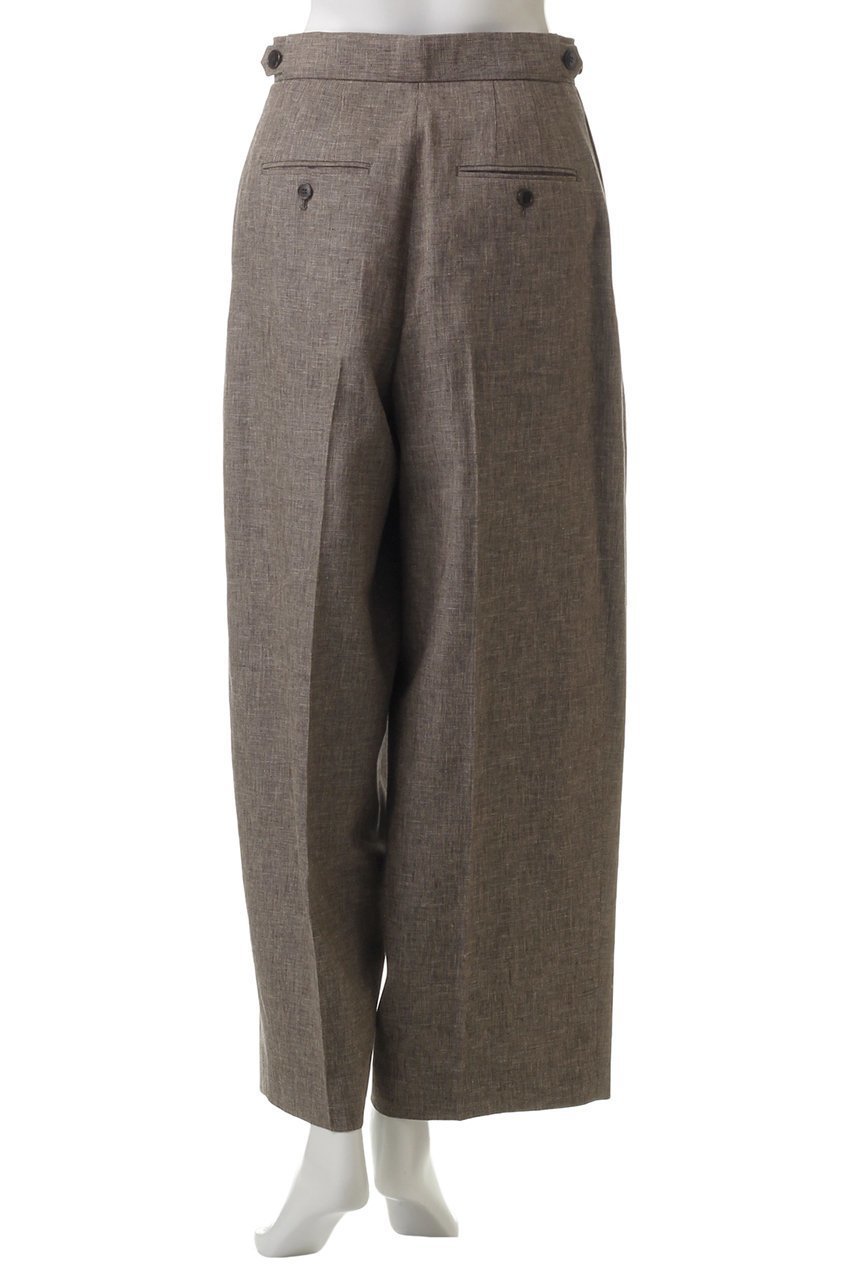 【サクラ/SACRA】のリネンコットンシャンブレータックパンツ 人気、トレンドファッション・服の通販 founy(ファニー) 　ファッション　Fashion　レディースファッション　WOMEN　パンツ　Pants　おすすめ　Recommend　セットアップ　Set Up　ネップ　Nep Yarn　フォルム　Form　フロント　Front　リネン　Linen　ワイド　Wide　other-4|ID: prp329100004354848 ipo3291000000031347480