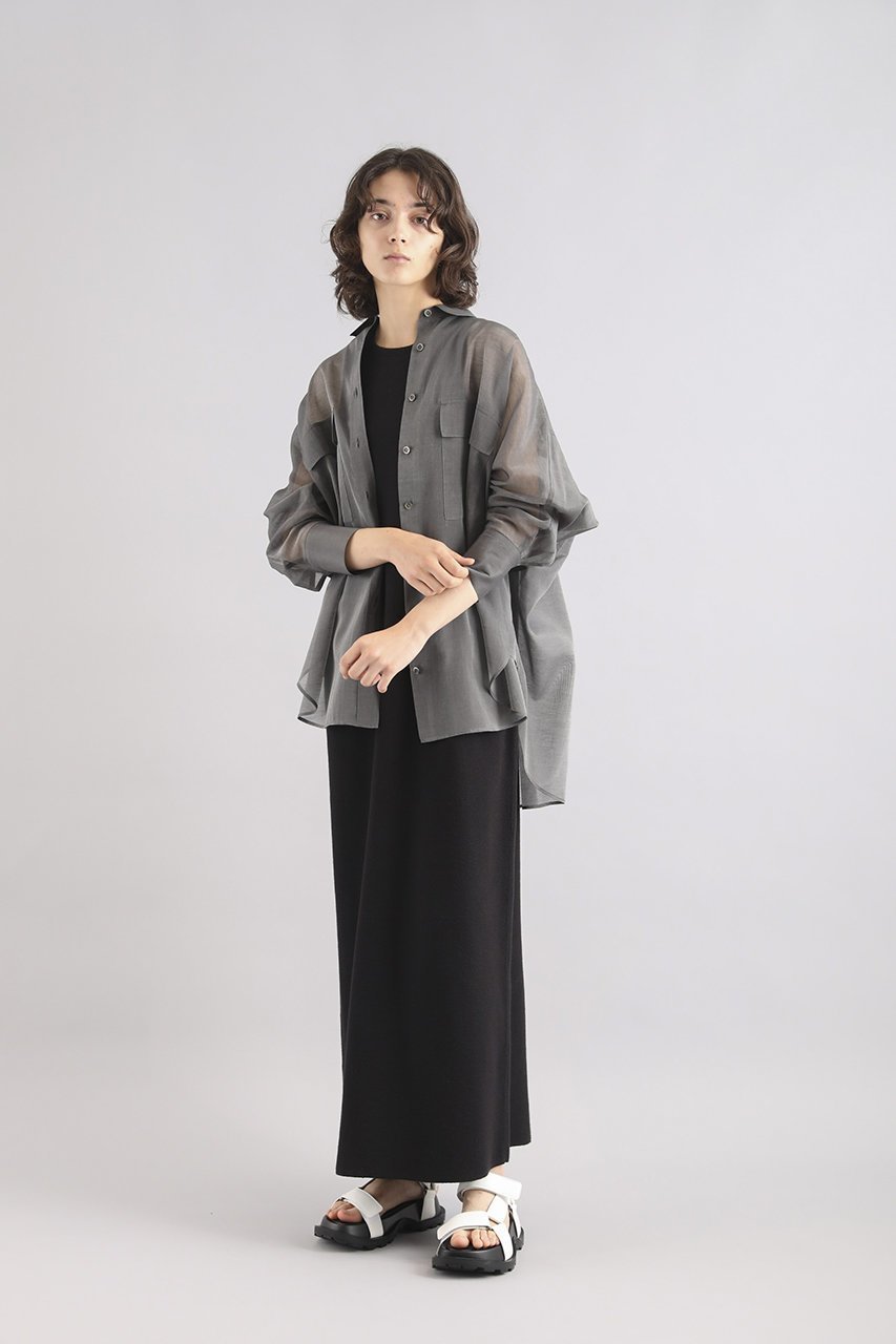 【サクラ/SACRA】のダブルフェイスコットンワンピース 人気、トレンドファッション・服の通販 founy(ファニー) 　ファッション　Fashion　レディースファッション　WOMEN　ワンピース　Dress　チュニック　Tunic　アメリカン　American　シンプル　Simple　スリーブ　Sleeve　ダブル　Double　チュニック　Tunic　デコルテ　Decolletage　フェイス　Face　ロング　Long　other-6|ID: prp329100004354849 ipo3291000000031347514