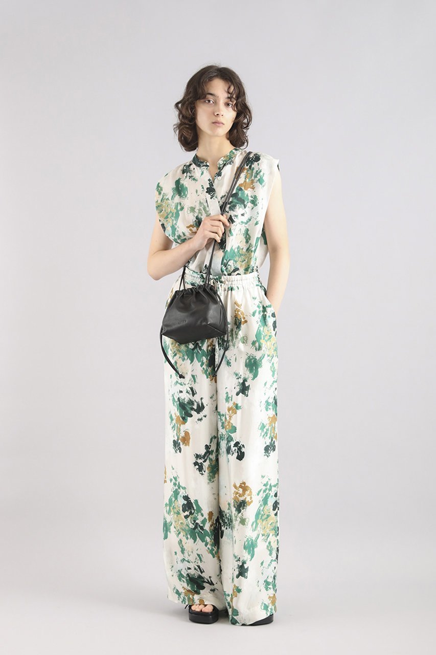 【サクラ/SACRA】のブラードフローラルノースリーブブラウス 人気、トレンドファッション・服の通販 founy(ファニー) 　ファッション　Fashion　レディースファッション　WOMEN　トップス・カットソー　Tops/Tshirt　キャミソール / ノースリーブ　No Sleeves　シャツ/ブラウス　Shirts/Blouses　ショルダー　Shoulder　ドレープ　Drape　ノースリーブ　No Sleeve　ボックス　Box　エレガント 上品　Elegant　春　Spring　other-7|ID: prp329100004354853 ipo3291000000031347570