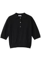 【サクラ/SACRA】のスーパーファインツイストポロトップス ブラック|ID: prp329100004354856 ipo3291000000032953617