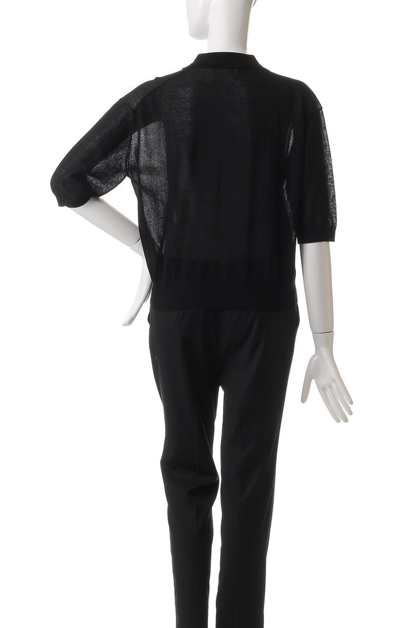 【サクラ/SACRA】のスーパーファインツイストポロトップス 人気、トレンドファッション・服の通販 founy(ファニー) 　ファッション　Fashion　レディースファッション　Fashion for Women　トップス・カットソー　Cut & Sew Tops　ニット　Knit Tops & Sweaters　カジュアルプルオーバー・ニットトップス　Pullovers & Knit Tops / Casual Pullovers　イタリア　Italy　クロップド　Cropped, Short Length　シアー　Sheer, See-Through　ショート　Short, Short Length　バランス　Balance, Style Balance　ボトム　Bottoms, Lower Wear　other-4|ID: prp329100004354856 ipo3291000000032953629