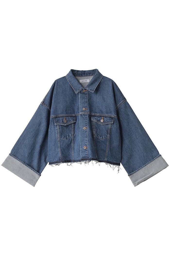 【サクラ/SACRA】のオーセンティックデニムジャケット インテリア・キッズ・メンズ・レディースファッション・服の通販 founy(ファニー) https://founy.com/ ファッション Fashion レディースファッション WOMEN アウター Coat Outerwear ジャケット Jackets デニムジャケット Denim Jackets カットオフ Cut Off クロップド Cropped ジャケット Jacket ストーン Stone デニム Denim バランス Balance メンズ Mens |ID: prp329100004354858 ipo3291000000030416022