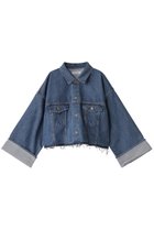 【サクラ/SACRA】のオーセンティックデニムジャケット 人気、トレンドファッション・服の通販 founy(ファニー) ファッション Fashion レディースファッション WOMEN アウター Coat Outerwear ジャケット Jackets デニムジャケット Denim Jackets 2025年 2025 2025春夏・S/S Ss,Spring/Summer,2025 カットオフ Cut Off クロップド Cropped ジャケット Jacket ストーン Stone デニム Denim バランス Balance メンズ Mens 夏 Summer 春 Spring S/S・春夏 Ss・Spring/Summer thumbnail ネイビー|ID: prp329100004354858 ipo3291000000030416023