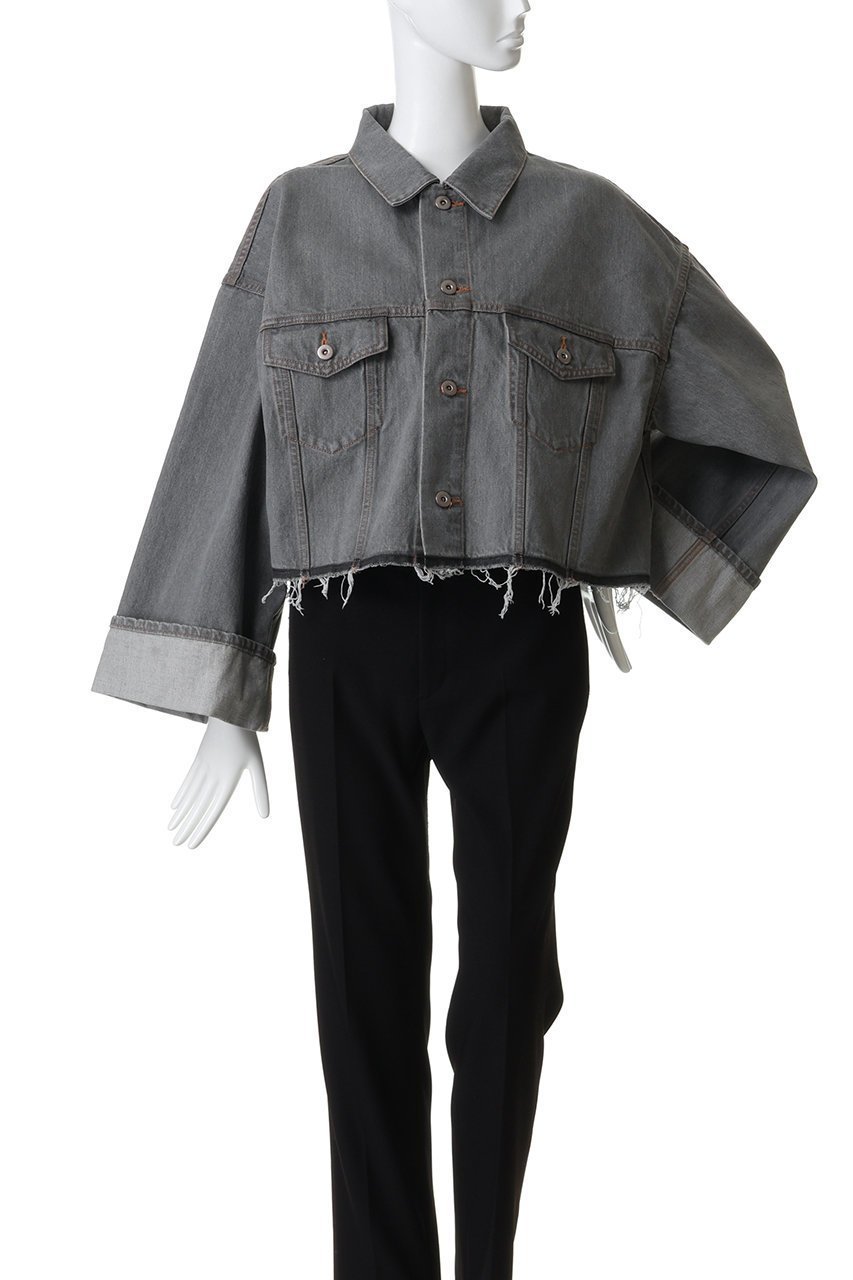 【サクラ/SACRA】のオーセンティックデニムジャケット 人気、トレンドファッション・服の通販 founy(ファニー) 　ファッション　Fashion　レディースファッション　Fashion for Women　アウター　Coat / Outerwear Collection　レディースジャケット・軽アウター　Jackets　デニムジャケット / カジュアルアウター　Denim Jackets　2026年　2026　カットオフ　Cut-Off Design　クロップド　Cropped, Short Length　ジャケット　Jacket, Outerwear　デニム　Denim, Jeans Material　バランス　Balance, Style Balance　ビッグ　Big, Oversized　フィット　Fit, Slim Fit　ブリーチ　Bleach, Washed Finish　夏　Summer　春　Spring　S/S・春夏　SS, Spring/Summer, Warm Season　other-2|ID: prp329100004354858 ipo3291000000035229128
