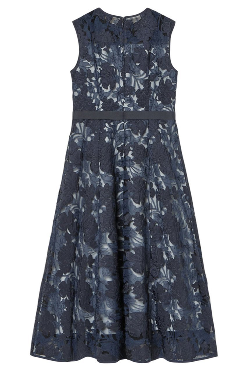 【アナイ/ANAYI】のフラワーエンブロイダリーフレアワンピース 人気、トレンドファッション・服の通販 founy(ファニー) 　ファッション　Fashion　レディースファッション　Fashion for Women　ワンピース　Dresses　チュニック　Tunic Tops & Dresses　シフォン　Chiffon, Lightweight Fabric　タフタ　Taffeta, Structured Fabric　チュニック　Tunic, Long Top　チュール　Tulip, Tulip Motif　フィット　Fit, Slim Fit　フラワー　Flower, Floral　モチーフ　Motif, Design Theme　ヨーク　Yoke, Yoke Design　ロング　Long, Long-Length　other-2|ID: prp329100004354861 ipo3291000000035724087