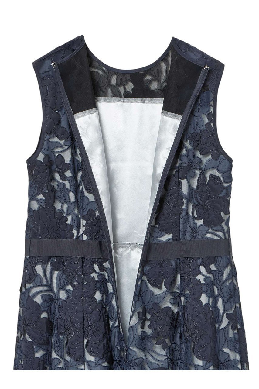 【アナイ/ANAYI】のフラワーエンブロイダリーフレアワンピース 人気、トレンドファッション・服の通販 founy(ファニー) 　ファッション　Fashion　レディースファッション　Fashion for Women　ワンピース　Dresses　チュニック　Tunic Tops & Dresses　シフォン　Chiffon, Lightweight Fabric　タフタ　Taffeta, Structured Fabric　チュニック　Tunic, Long Top　チュール　Tulip, Tulip Motif　フィット　Fit, Slim Fit　フラワー　Flower, Floral　モチーフ　Motif, Design Theme　ヨーク　Yoke, Yoke Design　ロング　Long, Long-Length　other-5|ID: prp329100004354861 ipo3291000000035724091