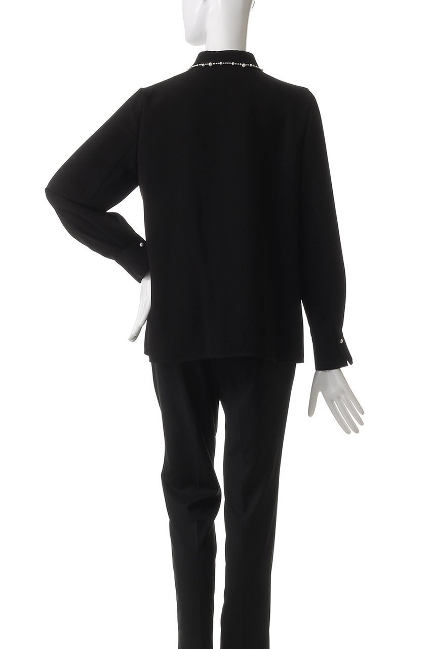 【アナイ/ANAYI】のダブルクロスパールブラウス 人気、トレンドファッション・服の通販 founy(ファニー) 　ファッション　Fashion　レディースファッション　Fashion for Women　トップス・カットソー　Cut & Sew Tops　シャツ・ブラウス・オフィスカジュアル　Elegant Blouses & Button-Ups　スリット　Slit, Slit Detail　スリーブ　Sleeve, Long Sleeve / Short Sleeve　ダブル　Double, Double-Breasted　バランス　Balance, Style Balance　パール　Pearl, Pearl Accent　ランダム　Random, Irregular　リュクス　Luxury, Elegant, High-End, Chic　ロング　Long, Long-Length　エレガント 上品　Elegant　再入荷　Restock / Back in Stock　春　Spring　other-4|ID: prp329100004354866 ipo3291000000035054818