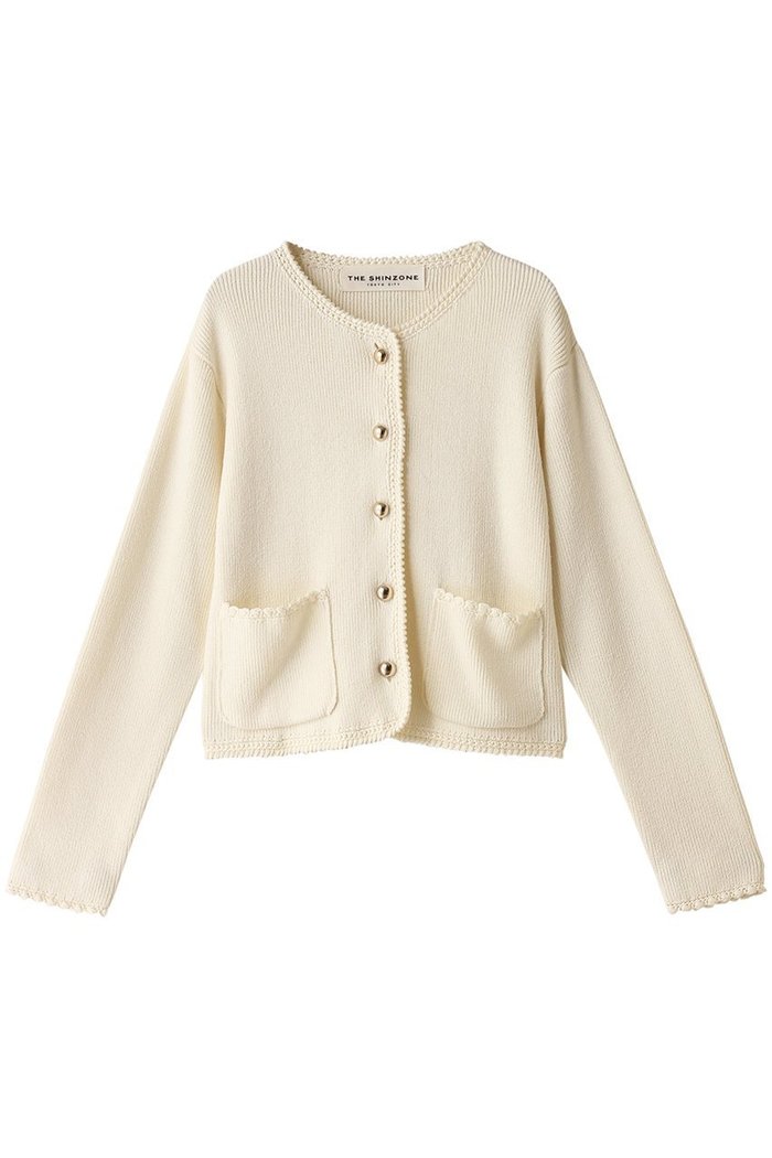 【シンゾーン/Shinzone】のブークレニットジャケット インテリア・キッズ・メンズ・レディースファッション・服の通販 founy(ファニー) https://founy.com/ ファッション Fashion レディースファッション WOMEN カーディガン Cardigan ジャケット Jacket スリーブ Sleeve トリミング Trimming メタル Metal ロング Long 定番 Standard |ID: prp329100004356114 ipo3291000000030438024