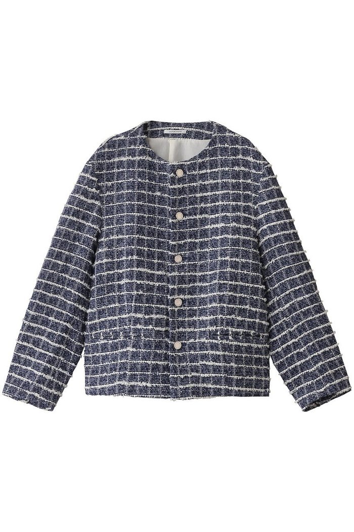 【クチュールドアダム/COUTURE D'ADAM】のサマーツイードデックジャケット インテリア・キッズ・メンズ・レディースファッション・服の通販 founy(ファニー) https://founy.com/ ファッション Fashion レディースファッション WOMEN アウター Coat Outerwear ジャケット Jackets エレガント 上品 Elegant キュプラ Cupra サマー Summer ショート Short ジャケット Jacket ツイード Tweed デニム Denim ボーダー Border 夏 Summer |ID: prp329100004356128 ipo3291000000030438062