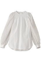 【デザイン ワークス/DESIGN WORKS】のソアコティオーガンジーブラウス オフホワイト|ID: prp329100004356145 ipo3291000000032855205