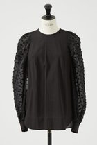 【デザイン ワークス/DESIGN WORKS】のソアコティオーガンジーブラウス ブラック|ID: prp329100004356145 ipo3291000000032855211