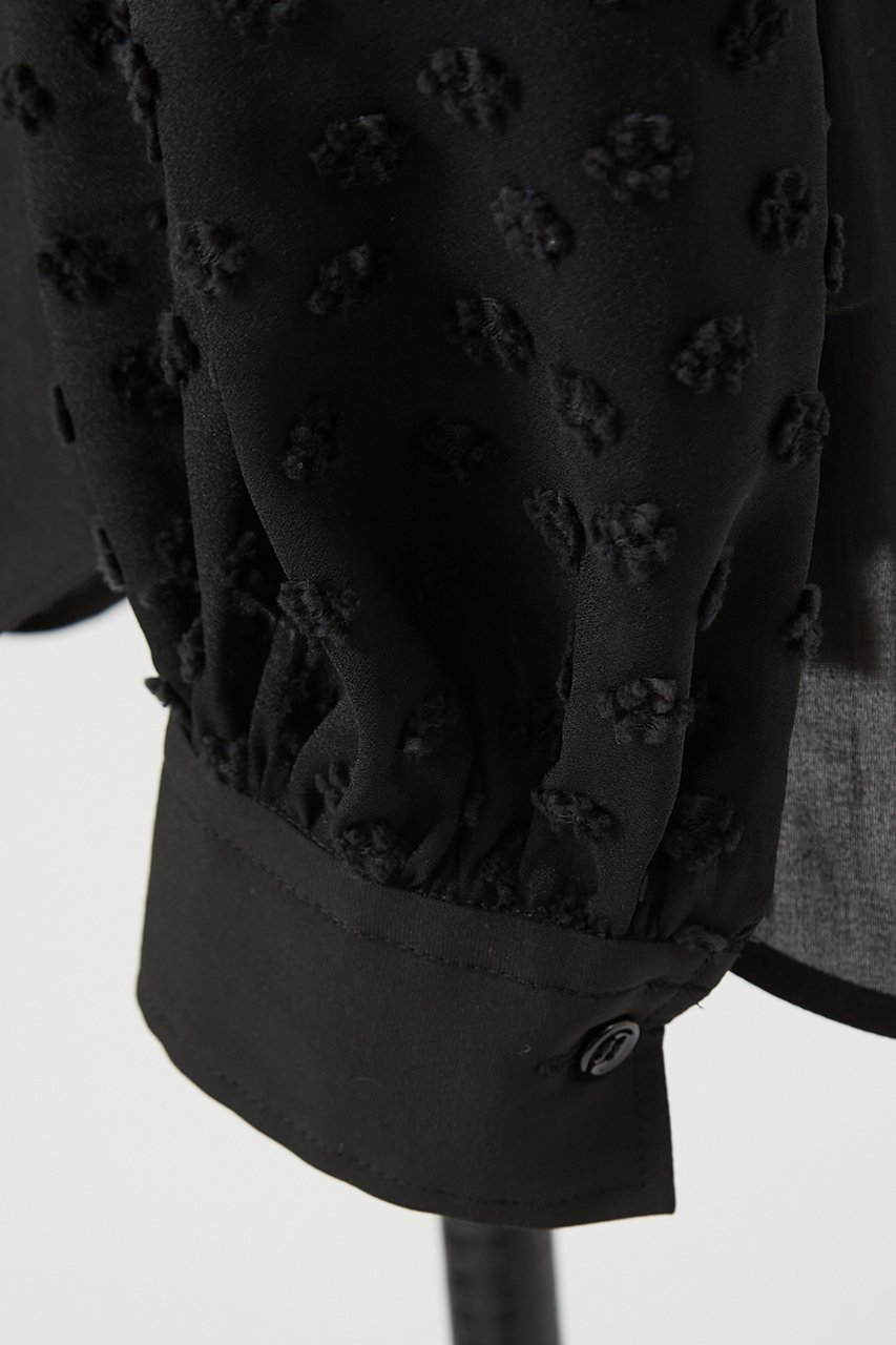 【デザイン ワークス/DESIGN WORKS】のソアコティオーガンジーブラウス 人気、トレンドファッション・服の通販 founy(ファニー) 　ファッション　Fashion　レディースファッション　Fashion for Women　トップス・カットソー　Cut & Sew Tops　シャツ・ブラウス・オフィスカジュアル　Elegant Blouses & Button-Ups　ジャカード／ジャガード　Jacquard, Woven Pattern　スリーブ　Sleeve, Long Sleeve / Short Sleeve　トレンド　Trend, Trending Now　フェミニン　Feminine, Girly　ロング　Long, Long-Length　エレガント 上品　Elegant　other-6|ID: prp329100004356145 ipo3291000000032855237