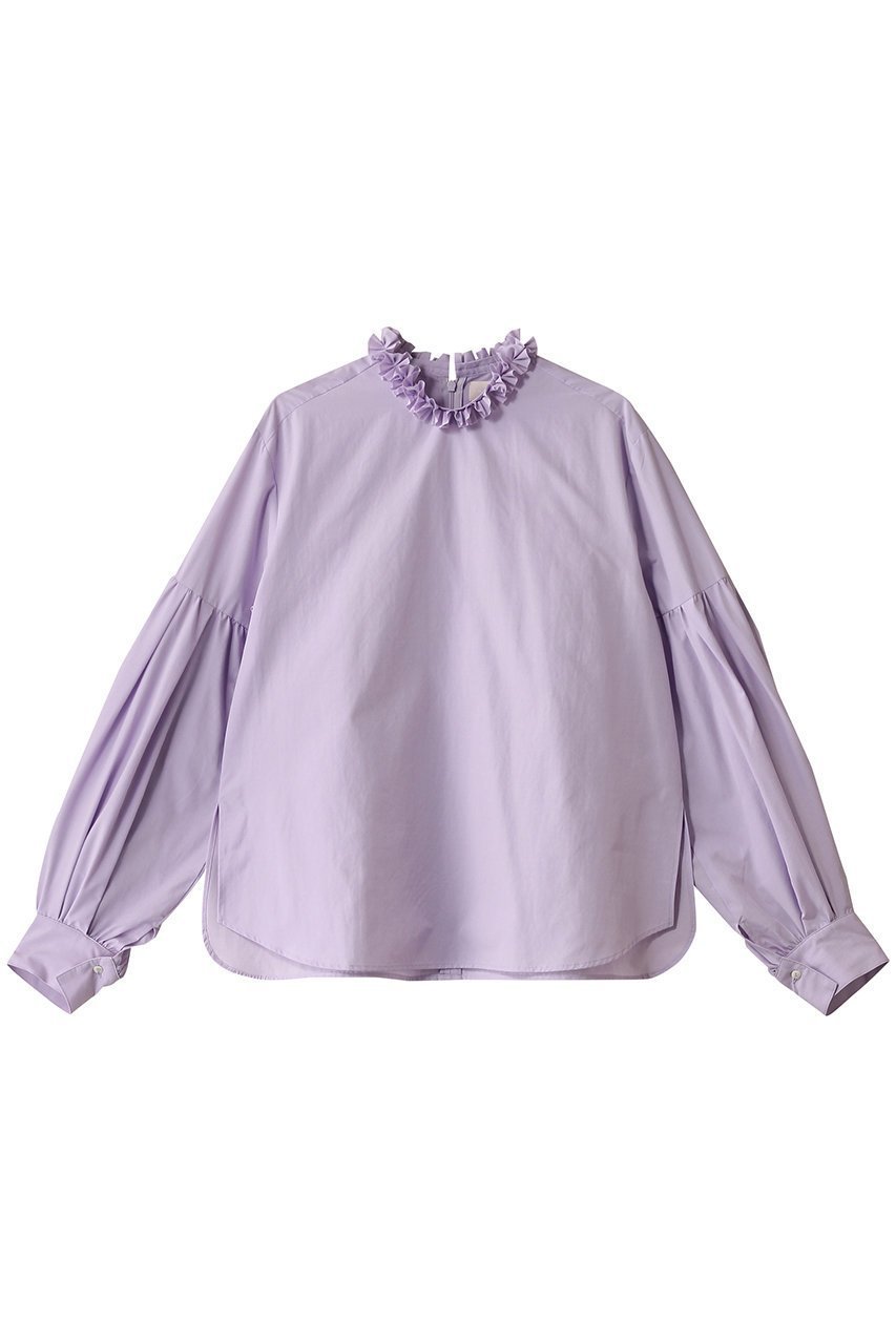 【マリリンムーン/MARILYN MOON】のタックフリルボリュームスリーブブラウス 人気、トレンドファッション・服の通販 founy(ファニー) 　ファッション　Fashion　レディースファッション　Fashion for Women　トップス・カットソー　Cut & Sew Tops　シャツ・ブラウス・オフィスカジュアル　Elegant Blouses & Button-Ups　ボリューム袖・フリルスリーブブラウス　Voluminous & Ruffle Sleeves / Puffy Sleeve Tops　シンプル　Simple, Minimal　スリーブ　Sleeve, Long Sleeve / Short Sleeve　バランス　Balance, Style Balance　フォーマル　Formal, Dressy　フリル　Frill, Ruffle　モダン　Modern, Contemporary　ロング　Long, Long-Length　エレガント 上品　Elegant　 other-1|ID: prp329100004356146 ipo3291000000032873724