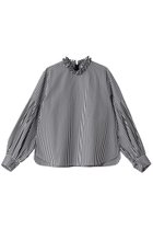 【マリリンムーン/MARILYN MOON】のタックフリルボリュームスリーブブラウス ブラック×ホワイト|ID: prp329100004356146 ipo3291000000032873733