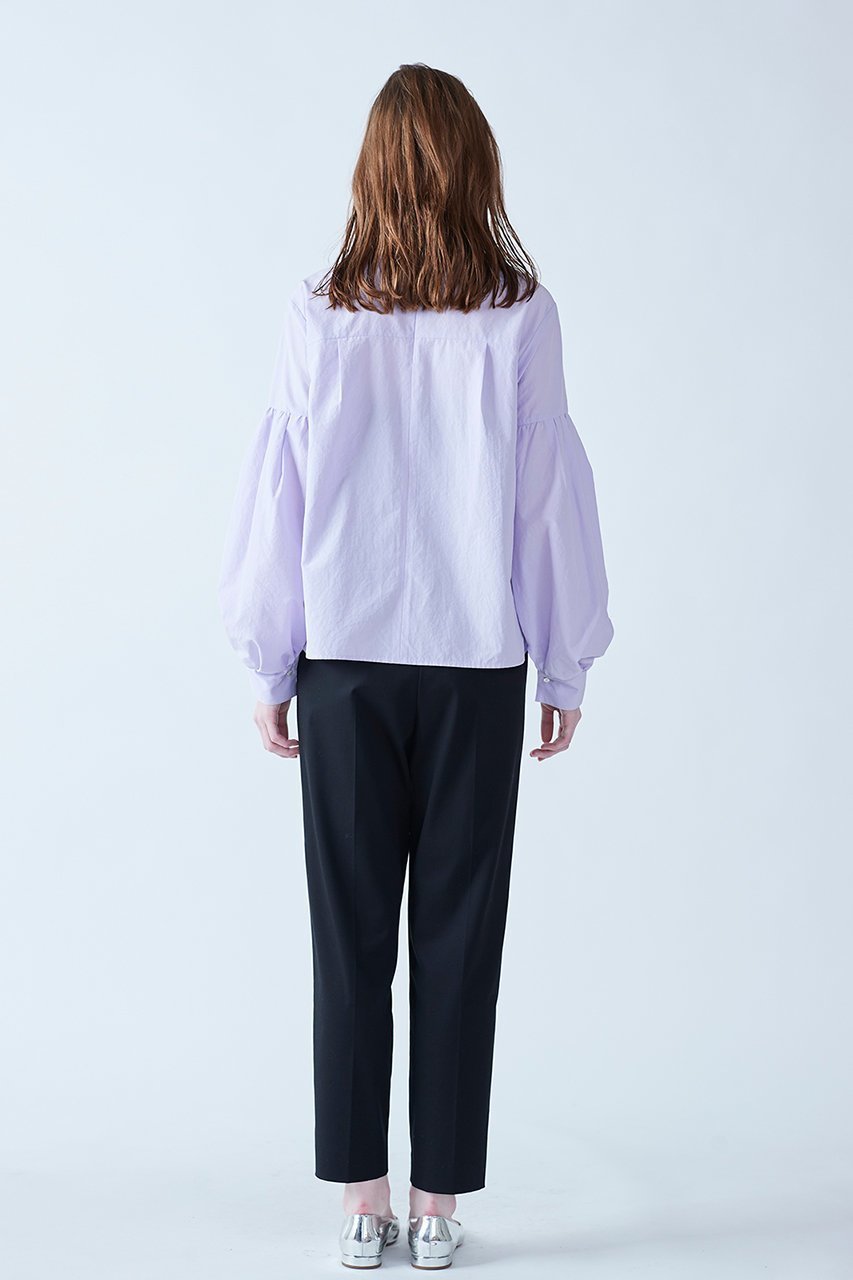 【マリリンムーン/MARILYN MOON】のタックフリルボリュームスリーブブラウス 人気、トレンドファッション・服の通販 founy(ファニー) 　ファッション　Fashion　レディースファッション　Fashion for Women　トップス・カットソー　Cut & Sew Tops　シャツ・ブラウス・オフィスカジュアル　Elegant Blouses & Button-Ups　ボリューム袖・フリルスリーブブラウス　Voluminous & Ruffle Sleeves / Puffy Sleeve Tops　シンプル　Simple, Minimal　スリーブ　Sleeve, Long Sleeve / Short Sleeve　バランス　Balance, Style Balance　フォーマル　Formal, Dressy　フリル　Frill, Ruffle　モダン　Modern, Contemporary　ロング　Long, Long-Length　エレガント 上品　Elegant　other-6|ID: prp329100004356146 ipo3291000000036071728