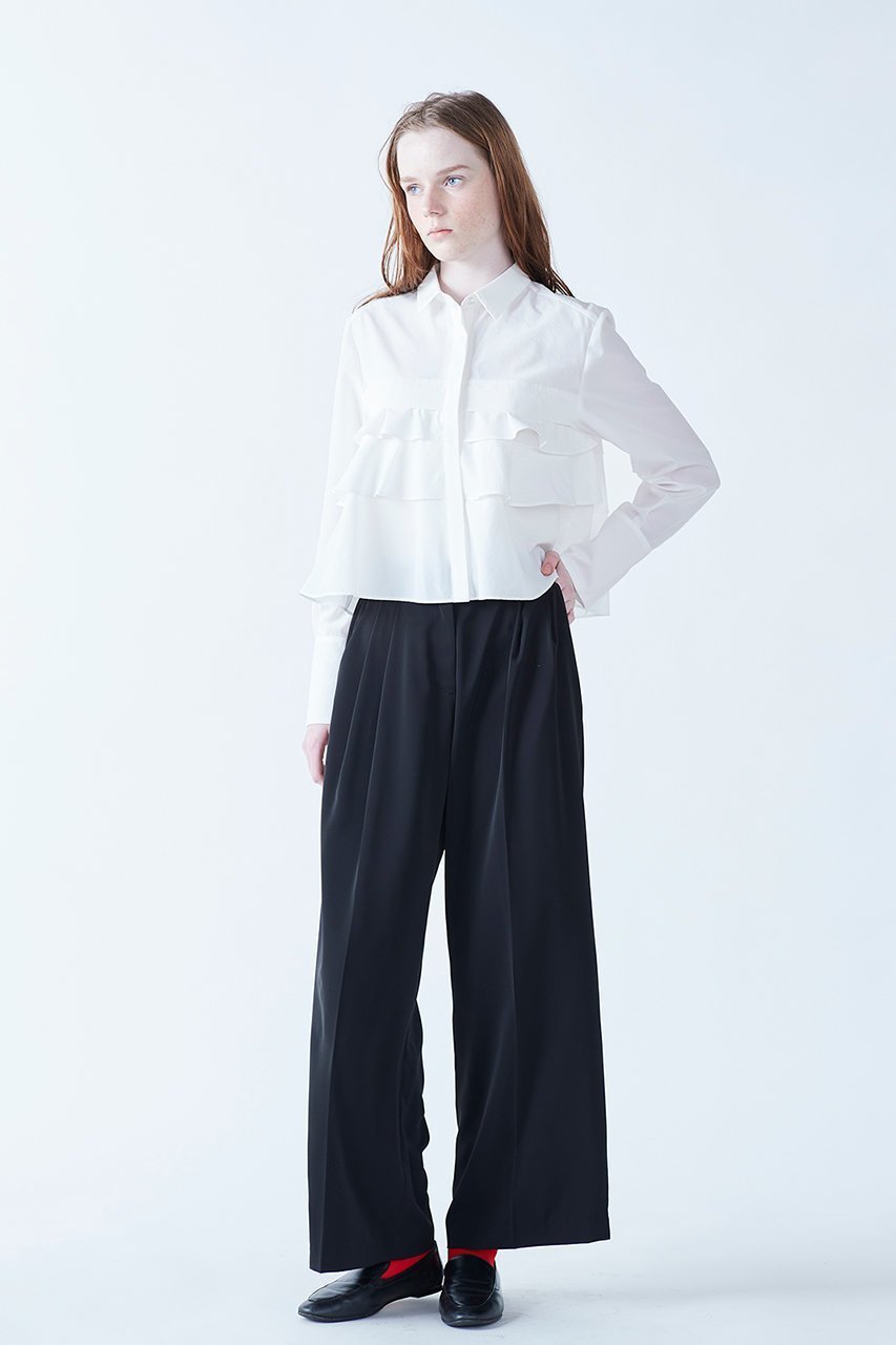 【マリリンムーン/MARILYN MOON】のストレッチサテンタックパンツ 人気、トレンドファッション・服の通販 founy(ファニー) 　ファッション　Fashion　レディースファッション　Fashion for Women　パンツ　Pants & Trousers　ストレッチ　Stretch, Stretchy Fabric　夏　Summer　other-7|ID: prp329100004356147 ipo3291000000032935348