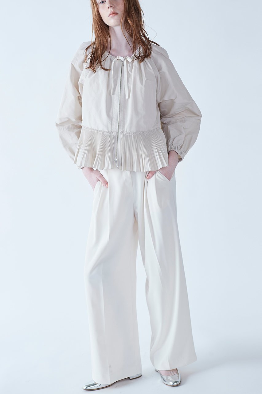 【マリリンムーン/MARILYN MOON】のモダンタフタプリーツブルゾン 人気、トレンドファッション・服の通販 founy(ファニー) 　ファッション　Fashion　レディースファッション　Fashion for Women　アウター　Coat / Outerwear Collection　レディースジャケット・軽アウター　Jackets　ブルゾンジャケット・スポーティアウター　Blouson Jackets　ギャザー　Gathered, Ruffled　コンパクト　Compact, Small Size　ジャケット　Jacket, Outerwear　タフタ　Taffeta, Structured Fabric　ブルゾン　Blouson, Bomber Jacket　other-8|ID: prp329100004356148 ipo3291000000032913690