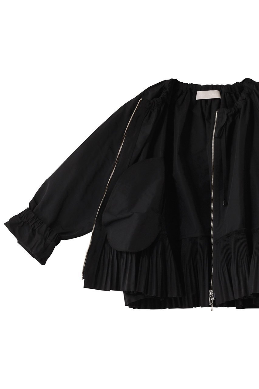 【マリリンムーン/MARILYN MOON】のモダンタフタプリーツブルゾン 人気、トレンドファッション・服の通販 founy(ファニー) 　ファッション　Fashion　レディースファッション　Fashion for Women　アウター　Coat / Outerwear Collection　レディースジャケット・軽アウター　Jackets　ブルゾンジャケット・スポーティアウター　Blouson Jackets　ギャザー　Gathered, Ruffled　コンパクト　Compact, Small Size　ジャケット　Jacket, Outerwear　タフタ　Taffeta, Structured Fabric　ブルゾン　Blouson, Bomber Jacket　other-6|ID: prp329100004356148 ipo3291000000034956602
