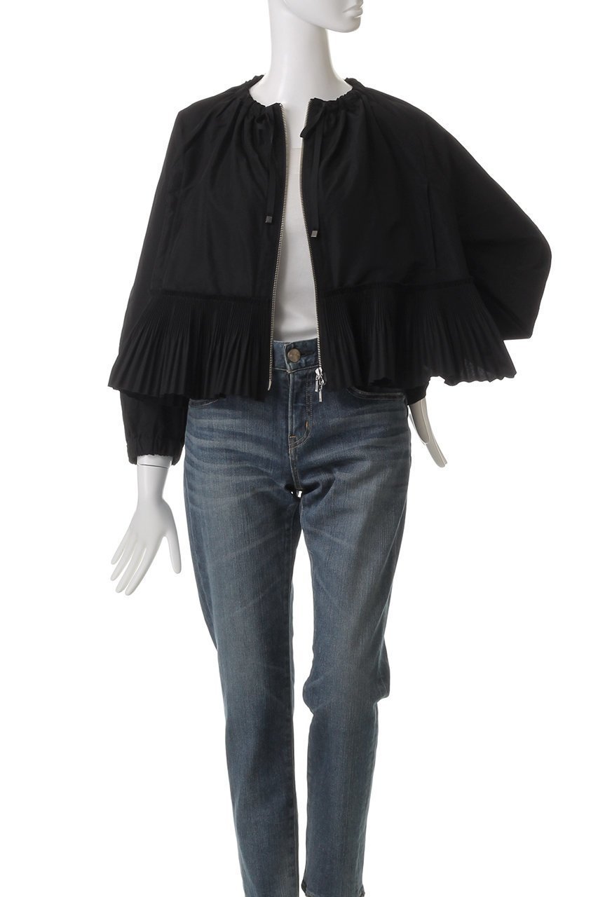 【マリリンムーン/MARILYN MOON】のモダンタフタプリーツブルゾン 人気、トレンドファッション・服の通販 founy(ファニー) 　ファッション　Fashion　レディースファッション　Fashion for Women　アウター　Coat / Outerwear Collection　レディースジャケット・軽アウター　Jackets　ブルゾンジャケット・スポーティアウター　Blouson Jackets　ギャザー　Gathered, Ruffled　コンパクト　Compact, Small Size　ジャケット　Jacket, Outerwear　タフタ　Taffeta, Structured Fabric　ブルゾン　Blouson, Bomber Jacket　other-7|ID: prp329100004356148 ipo3291000000034956604