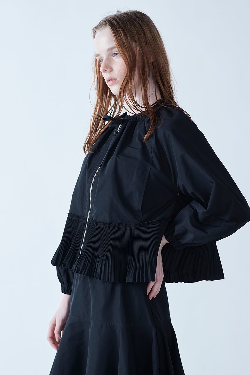 【マリリンムーン/MARILYN MOON】のモダンタフタプリーツブルゾン 人気、トレンドファッション・服の通販 founy(ファニー) 　ファッション　Fashion　レディースファッション　Fashion for Women　アウター　Coat / Outerwear Collection　レディースジャケット・軽アウター　Jackets　ブルゾンジャケット・スポーティアウター　Blouson Jackets　ギャザー　Gathered, Ruffled　コンパクト　Compact, Small Size　ジャケット　Jacket, Outerwear　タフタ　Taffeta, Structured Fabric　ブルゾン　Blouson, Bomber Jacket　other-8|ID: prp329100004356148 ipo3291000000034956605