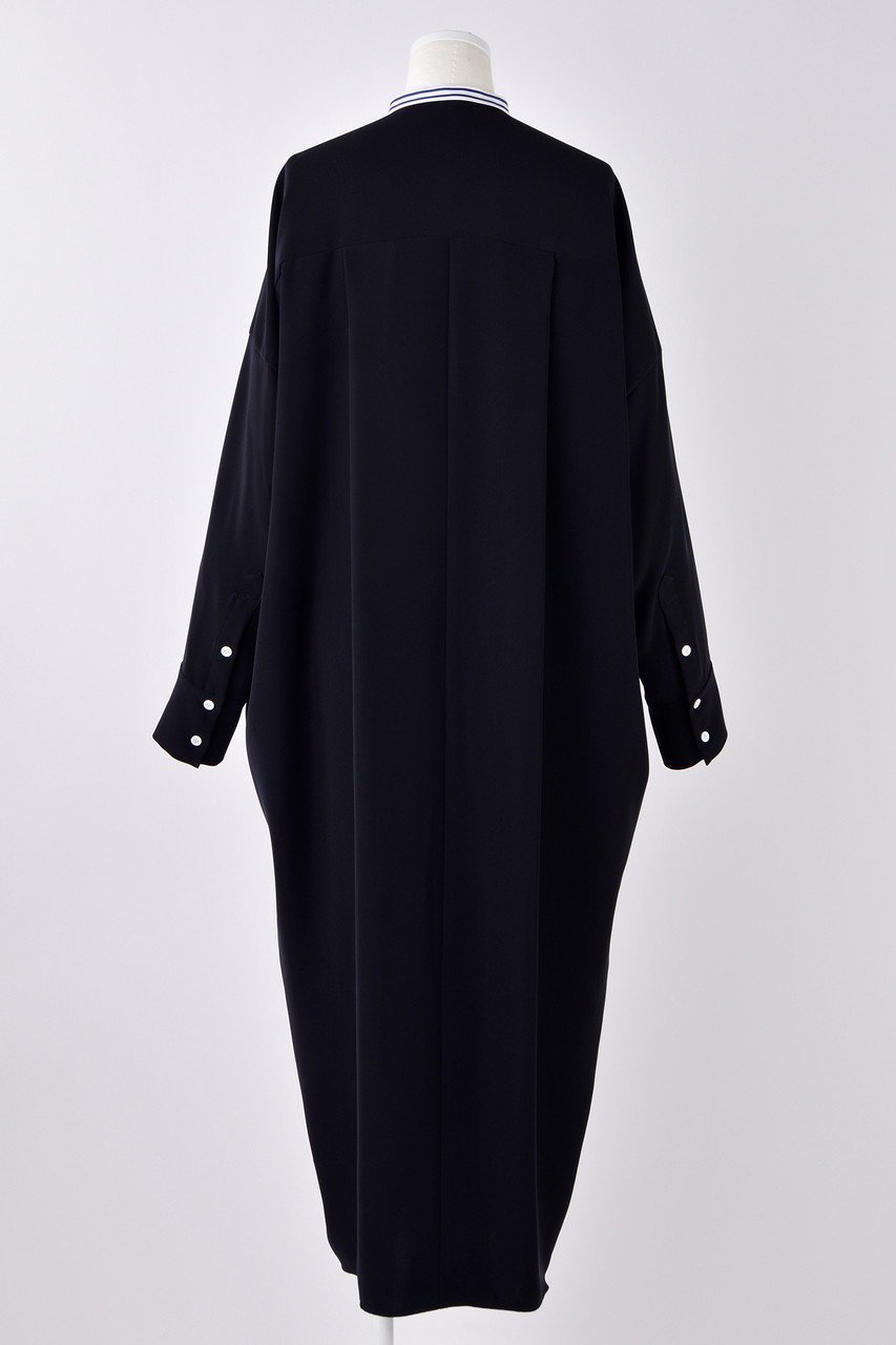 【エンフォルド/ENFOLD】のPEツイル SH Docking DRS/ドレス 人気、トレンドファッション・服の通販 founy(ファニー) 　ファッション　Fashion　レディースファッション　Fashion for Women　ワンピース　Dresses　フォーマル・パーティードレス・結婚式用ドレス　Elegant & Casual Dresses　チュニック　Tunic Tops & Dresses　エレガント 上品　Elegant　センター　Center, Center Line　チュニック　Tunic, Long Top　ツイル　Twist, Twisted Detail　ドッキング　Docking, Mixed Material　ドレス　Dress, One-Piece　フロント　Front, Front Design　ロング　Long, Long-Length　other-3|ID: prp329100004356163 ipo3291000000032876534