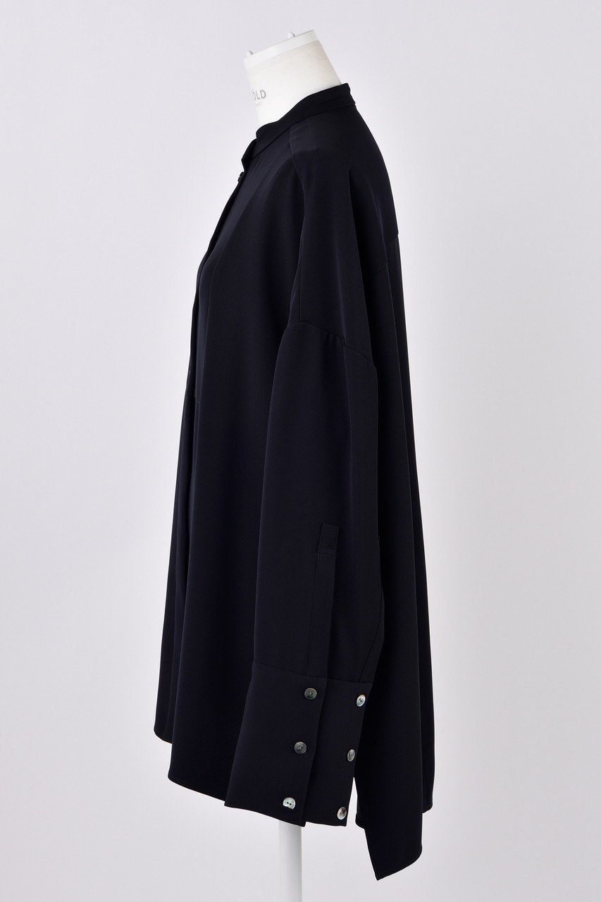 【エンフォルド/ENFOLD】のPEツイル スリットSH BL/ブラウス 人気、トレンドファッション・服の通販 founy(ファニー) 　ファッション　Fashion　レディースファッション　Fashion for Women　トップス・カットソー　Cut & Sew Tops　シャツ・ブラウス・オフィスカジュアル　Elegant Blouses & Button-Ups　カフス　Cuff Design　クール　Cool, Chic　シンプル　Simple, Minimal　スリット　Slit, Slit Detail　スリーブ　Sleeve, Long Sleeve / Short Sleeve　センター　Center, Center Line　ツイル　Twist, Twisted Detail　ベーシック　Basic, Essential　ロング　Long, Long-Length　other-2|ID: prp329100004356164 ipo3291000000032869664