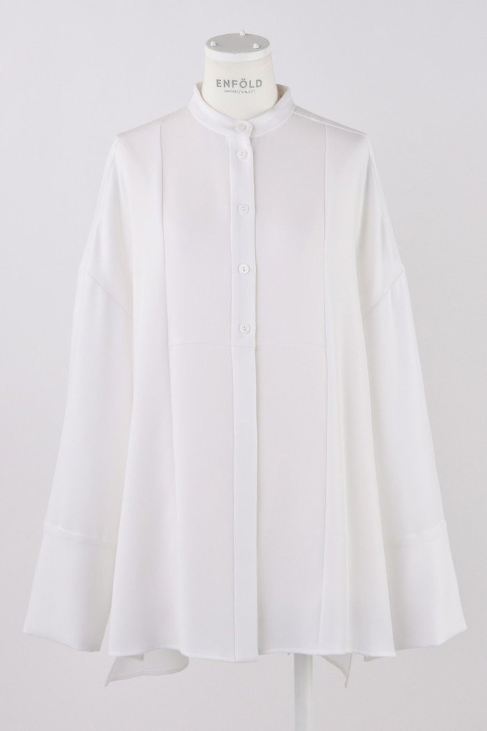 【エンフォルド/ENFOLD】のPEツイル スリットSH BL/ブラウス インテリア・キッズ・メンズ・レディースファッション・服の通販 founy(ファニー) https://founy.com/ ファッション Fashion レディースファッション Fashion for Women トップス・カットソー Cut & Sew Tops シャツ・ブラウス・オフィスカジュアル Elegant Blouses & Button-Ups カフス Cuff Design クール Cool, Chic シンプル Simple, Minimal スリット Slit, Slit Detail スリーブ Sleeve, Long Sleeve / Short Sleeve センター Center, Center Line ツイル Twist, Twisted Detail ベーシック Basic, Essential ロング Long, Long-Length |ID: prp329100004356164 ipo3291000000036398016