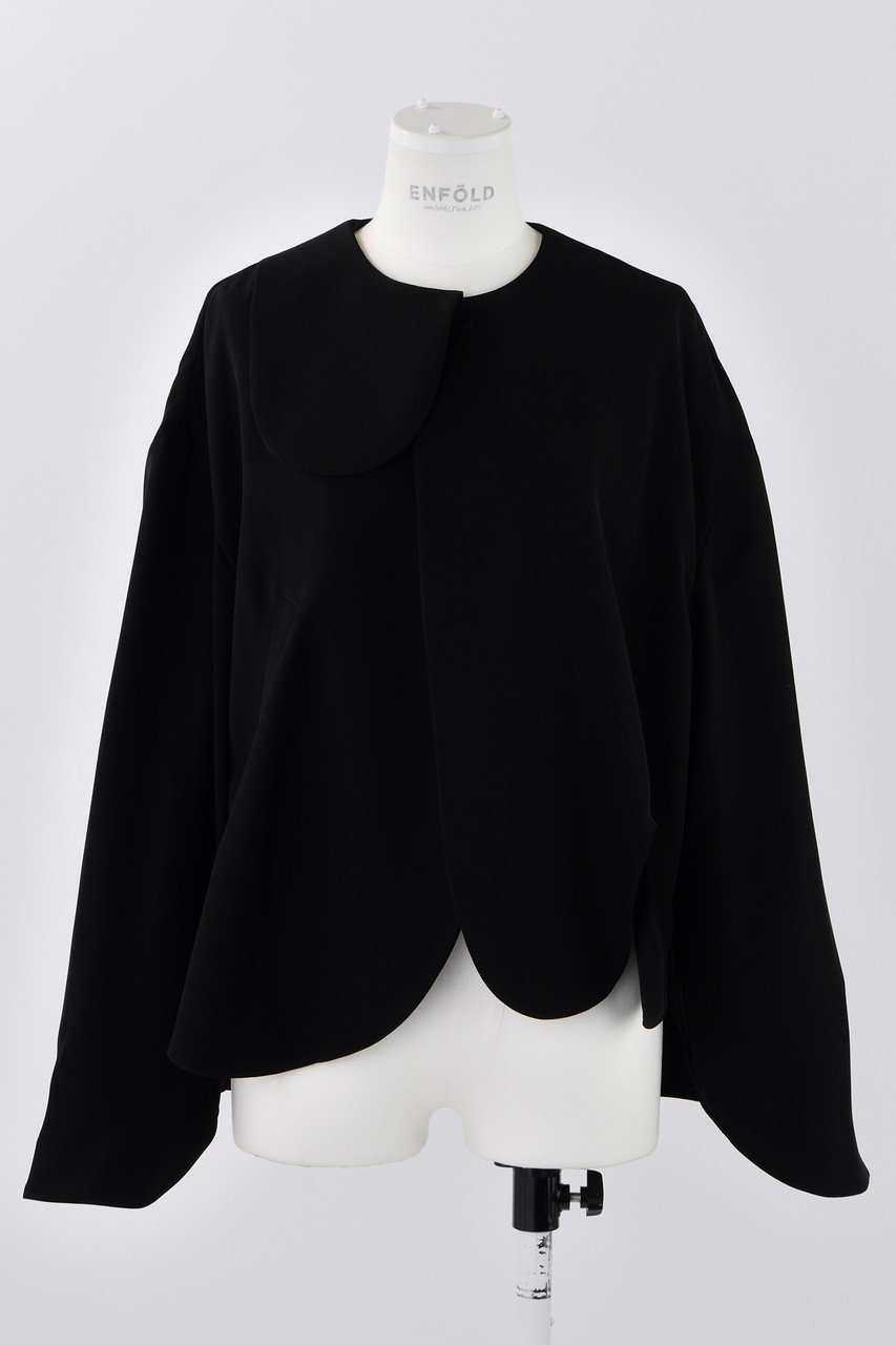 【エンフォルド/ENFOLD】のPEツイル ラウンドカーブ JK/ジャケット 人気、トレンドファッション・服の通販 founy(ファニー) ファッション Fashion レディースファッション Fashion for Women アウター Coat / Outerwear Collection レディースジャケット・軽アウター Jackets アシンメトリー Asymmetrical Style カッティング Cutting Detail ジャケット Jacket, Outerwear ダブル Double, Double-Breasted ツイル Twist, Twisted Detail ラウンド Round, Round Neck 定番 Standard, Basic Item other-1|ID: prp329100004356165 ipo3291000000036603170