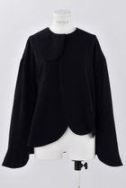 【エンフォルド/ENFOLD】のPEツイル ラウンドカーブ JK/ジャケット 人気、トレンドファッション・服の通販 founy(ファニー) ファッション Fashion レディースファッション Fashion for Women アウター Coat / Outerwear Collection レディースジャケット・軽アウター Jackets アシンメトリー Asymmetrical Style カッティング Cutting Detail ジャケット Jacket, Outerwear ダブル Double, Double-Breasted ツイル Twist, Twisted Detail ラウンド Round, Round Neck 定番 Standard, Basic Item thumbnail ダークネイビー|ID: prp329100004356165 ipo3291000000036603176