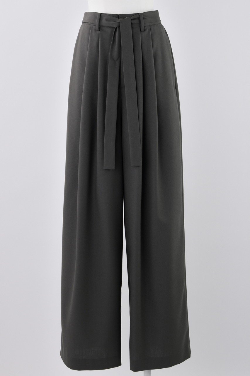 【エンフォルド/ENFOLD】のHigh Twist WeaveタックワイドPT/パンツ インテリア・キッズ・メンズ・レディースファッション・服の通販 founy(ファニー) 　ファッション　Fashion　レディースファッション　Fashion for Women　パンツ　Pants & Trousers　フロント　Front, Front Design　ワイド　Wide, Wide Fit　グレー|ID: prp329100004356166 ipo3291000000032926008
