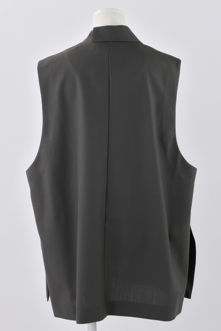 【エンフォルド/ENFOLD】のHigh Twist Weave ワイドテーラードベスト 人気、トレンドファッション・服の通販 founy(ファニー) 　ファッション　Fashion　レディースファッション　WOMEN　アウター　Coat Outerwear　ジャケット　Jackets　アシンメトリー　Asymmetry　ジャケット　Jacket　フォーマル　Formal　ベスト　Vest　ロング　Long　other-3|ID: prp329100004356167 ipo3291000000031346565