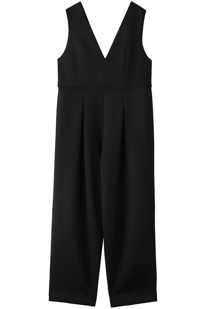 【デザイン ワークス/DESIGN WORKS】のポリエステルストレッチダンボールオールインワン インテリア・キッズ・メンズ・レディースファッション・服の通販 founy(ファニー) https://founy.com/ ファッション Fashion レディースファッション Fashion for Women パンツ Pants & Trousers ハイネック High Neck, Mock Neck |ID: prp329100004356175 ipo3291000000035690919