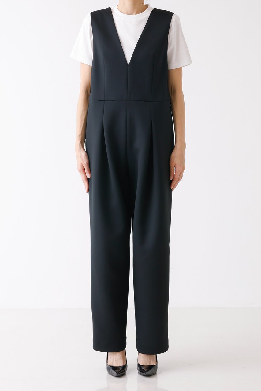 【デザイン ワークス/DESIGN WORKS】のポリエステルストレッチダンボールオールインワン 人気、トレンドファッション・服の通販 founy(ファニー) ファッション Fashion レディースファッション Fashion for Women パンツ Pants & Trousers ハイネック High Neck, Mock Neck other-6|ID: prp329100004356175 ipo3291000000035690925