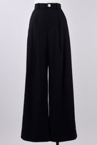 【ナゴンスタンス/nagonstans】のダブルクロスストレッチ タック PT/パンツ 人気、トレンドファッション・服の通販 founy(ファニー) ファッション Fashion レディースファッション Fashion for Women パンツ Pants & Trousers ワイド Wide, Wide Fit thumbnail Black|ID: prp329100004356181 ipo3291000000032932044
