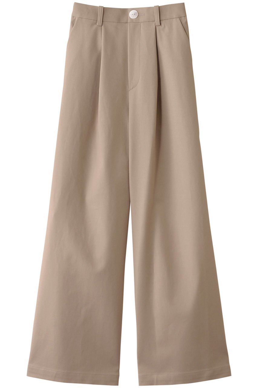 【ナゴンスタンス/nagonstans】のダブルクロスストレッチ タック PT/パンツ インテリア・キッズ・メンズ・レディースファッション・服の通販 founy(ファニー) 　ファッション　Fashion　レディースファッション　Fashion for Women　パンツ　Pants & Trousers　ワイド　Wide, Wide Fit　Sand|ID: prp329100004356181 ipo3291000000036907429