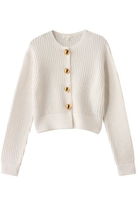 【ウィムガゼット/Whim Gazette】の【Drawing Numbers】ビッグ釦クルーカーディガン 人気、トレンドファッション・服の通販 founy(ファニー) ファッション Fashion レディースファッション Fashion for Women トップス・カットソー Cut & Sew Tops ニット Knit Tops & Sweaters カーディガン・羽織り Layered Style Cardigans カーディガン Cardigan, Knitwear コンパクト Compact, Small Size ビッグ Big, Oversized |ID:prp329100004356183