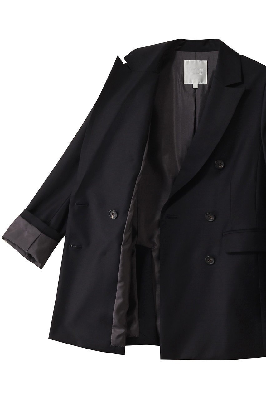 【ウィムガゼット/Whim Gazette】の【Drawing Numbers】ダブルプレーンジャケット 人気、トレンドファッション・服の通販 founy(ファニー) 　ファッション　Fashion　レディースファッション　Fashion for Women　アウター　Coat / Outerwear Collection　レディースジャケット・軽アウター　Jackets　シンプル　Simple, Minimal　ジャケット　Jacket, Outerwear　ストレッチ　Stretch, Stretchy Fabric　ダブル　Double, Double-Breasted　パーティ　Party, Party Style　ベーシック　Basic, Essential　エレガント 上品　Elegant　other-6|ID: prp329100004356184 ipo3291000000036061361
