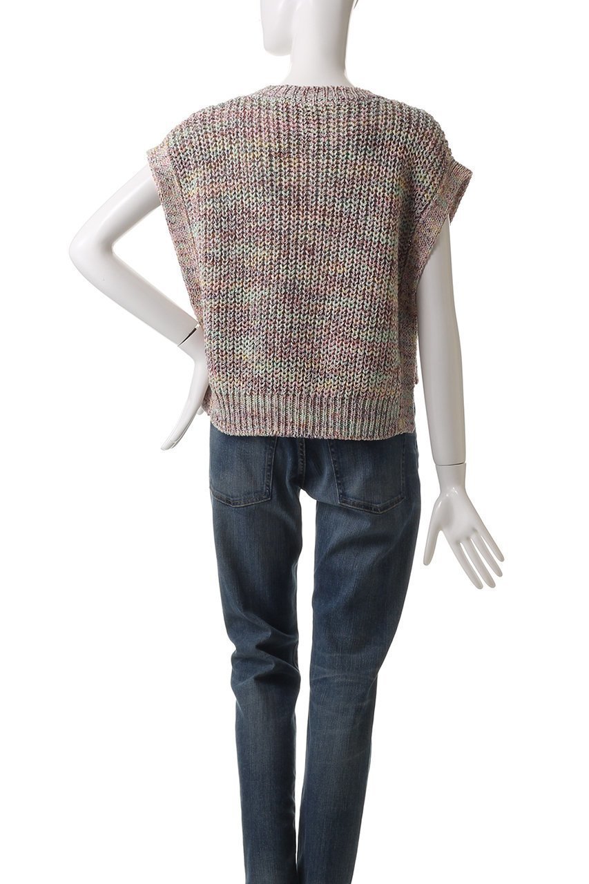 【バトナー/BATONER】のMIXED カラー サイドオープンベスト 人気、トレンドファッション・服の通販 founy(ファニー) 　ファッション　Fashion　レディースファッション　WOMEN　トップス・カットソー　Tops/Tshirt　ニット　Knit Tops　ベスト/ジレ　Gilets/Vests　プルオーバー　Pullover　コーティング　Coating　ベスト　Vest　ミックス　Mix　夏　Summer　春　Spring　S/S・春夏　Ss・Spring/Summer　畦　Ridge　other-4|ID: prp329100004356189 ipo3291000000031346795