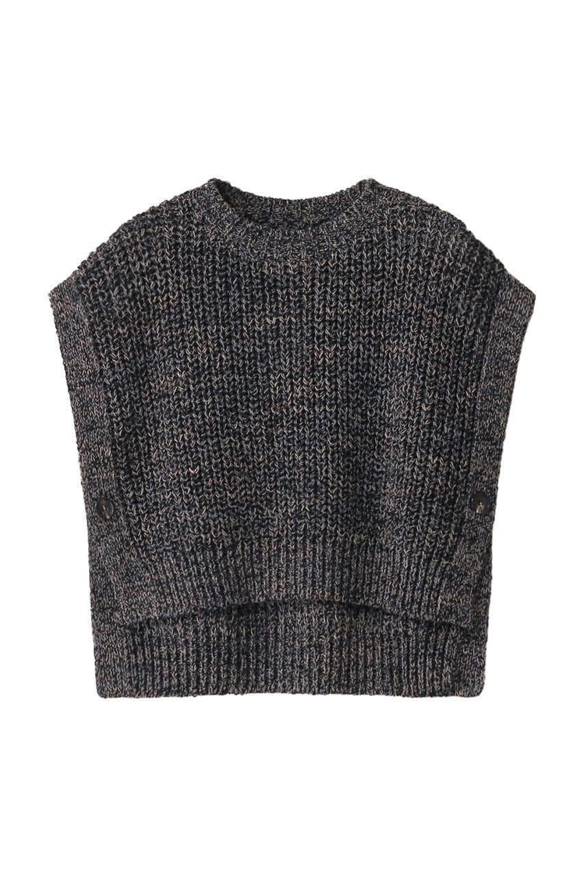 【バトナー/BATONER】のMIXED カラー サイドオープンベスト インテリア・キッズ・メンズ・レディースファッション・服の通販 founy(ファニー) 　ファッション　Fashion　レディースファッション　Fashion for Women　トップス・カットソー　Cut & Sew Tops　ニット　Knit Tops & Sweaters　ベスト&ジレ / 重ね着スタイル　Vests & Gilets　カジュアルプルオーバー・ニットトップス　Pullovers & Knit Tops / Casual Pullovers　コーティング　Coating, Coated Finish　ベスト　Vest, Waistcoat　ミックス　Mix, Mixed Style　夏　Summer　春　Spring　S/S・春夏　SS, Spring/Summer, Warm Season　畦　Ribbed Knit　ダークミックス|ID: prp329100004356189 ipo3291000000032953777