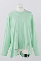 【エンフォルド/ENFOLD】のスビン天竺 アシンメドレープロンT ミント|ID: prp329100004356193 ipo3291000000035892004