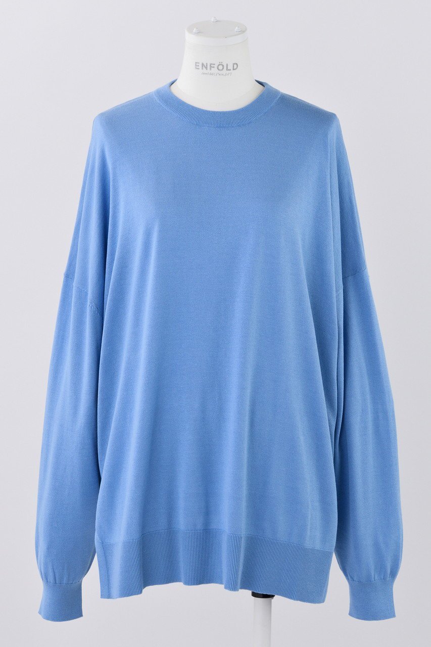 【エンフォルド/ENFOLD】のCircle P.O/プルオーバー インテリア・キッズ・メンズ・レディースファッション・服の通販 founy(ファニー) ファッション Fashion レディースファッション Fashion for Women トップス・カットソー Cut & Sew Tops シャツ・ブラウス・オフィスカジュアル Elegant Blouses & Button-Ups カジュアルプルオーバー・ニットトップス Pullovers & Knit Tops / Casual Pullovers サークル Circle, Round Design スリーブ Sleeve, Long Sleeve / Short Sleeve ルーズ Loose, Oversized ロング Long, Long-Length 人気 Popular, Best Seller ライトブルー|ID: prp329100004356196 ipo3291000000032869615