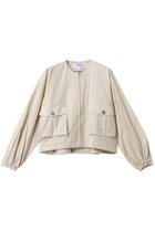 【スリー ドッツ/three dots】のサン ドライドクロス ジャケット ベージュ|ID: prp329100004356204 ipo3291000000036922396