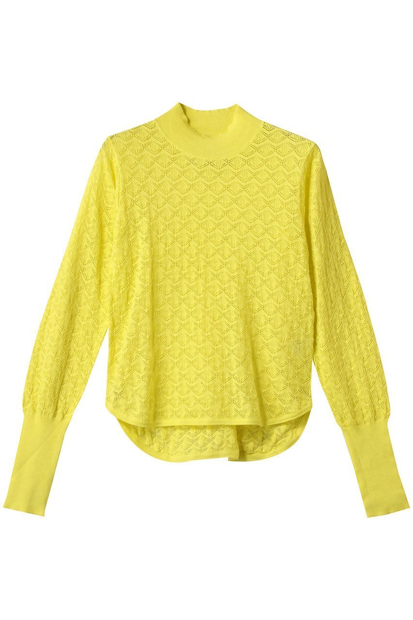 【スリー ドッツ/three dots】のコットンシルク レーストップス インテリア・キッズ・メンズ・レディースファッション・服の通販 founy(ファニー) 　ファッション　Fashion　レディースファッション　WOMEN　トップス・カットソー　Tops/Tshirt　シャツ/ブラウス　Shirts/Blouses　ロング / Tシャツ　T-Shirts　カットソー　Cut and Sewn　2025年　2025　2025春夏・S/S　Ss,Spring/Summer,2025　なめらか　Smooth　エレガント 上品　Elegant　シルク　Silk　シンプル　Simple　スリーブ　Sleeve　レース　Race　ロング　Long　夏　Summer　春　Spring　S/S・春夏　Ss・Spring/Summer　イエロー|ID: prp329100004356205 ipo3291000000030438280