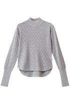 【スリー ドッツ/three dots】のコットンシルク レーストップス グレー|ID: prp329100004356205 ipo3291000000035061251