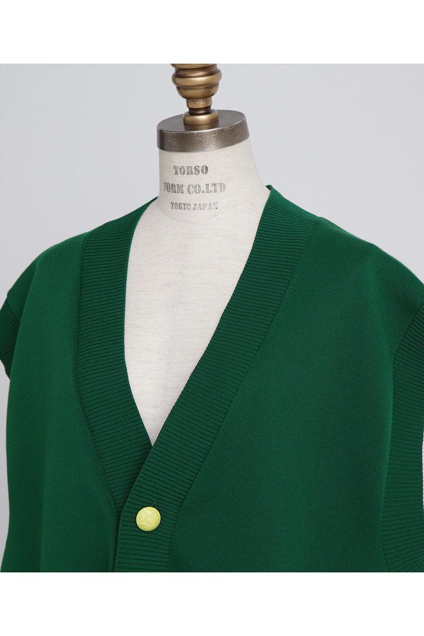 【ヒューエルミュージアム/hueLe Museum】の【STUMBLY】Painted Metal Button Gilet 人気、トレンドファッション・服の通販 founy(ファニー) 　ファッション　Fashion　レディースファッション　Fashion for Women　トップス・カットソー　Cut & Sew Tops　ニット　Knit Tops & Sweaters　カーディガン・羽織り　Layered Style Cardigans　ベスト&ジレ / 重ね着スタイル　Vests & Gilets　カーディガン　Cardigan, Knitwear　フロント　Front, Front Design　メタル　Metal, Metal Parts　モダン　Modern, Contemporary　other-4|ID: prp329100004356232 ipo3291000000032950646