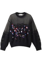 【ヒューエルミュージアム/hueLe Museum】の【STUMBLY】Rainbow Sequins Knit Pullover ブラック|ID: prp329100004356233 ipo3291000000032959175