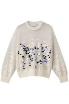 【ヒューエルミュージアム/hueLe Museum】の【STUMBLY】Rainbow Sequins Knit Pullover ホワイト|ID: prp329100004356233 ipo3291000000032959178