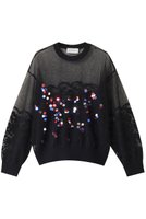 【ヒューエルミュージアム/hueLe Museum】の【STUMBLY】Rainbow Sequins Knit Pullover 人気、トレンドファッション・服の通販 founy(ファニー) ファッション Fashion レディースファッション Fashion for Women トップス・カットソー Cut & Sew Tops ニット Knit Tops & Sweaters カジュアルプルオーバー・ニットトップス Pullovers & Knit Tops / Casual Pullovers シンプル Simple, Minimal メッシュ Mesh, Net Fabric |ID:prp329100004356233